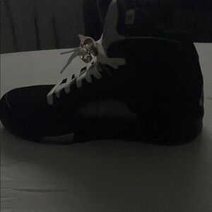 Black and White High-Top Sneakers